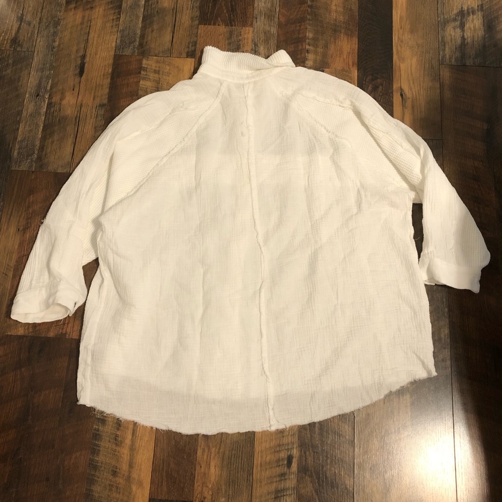 Pol White Medium Top Button Up - image 2